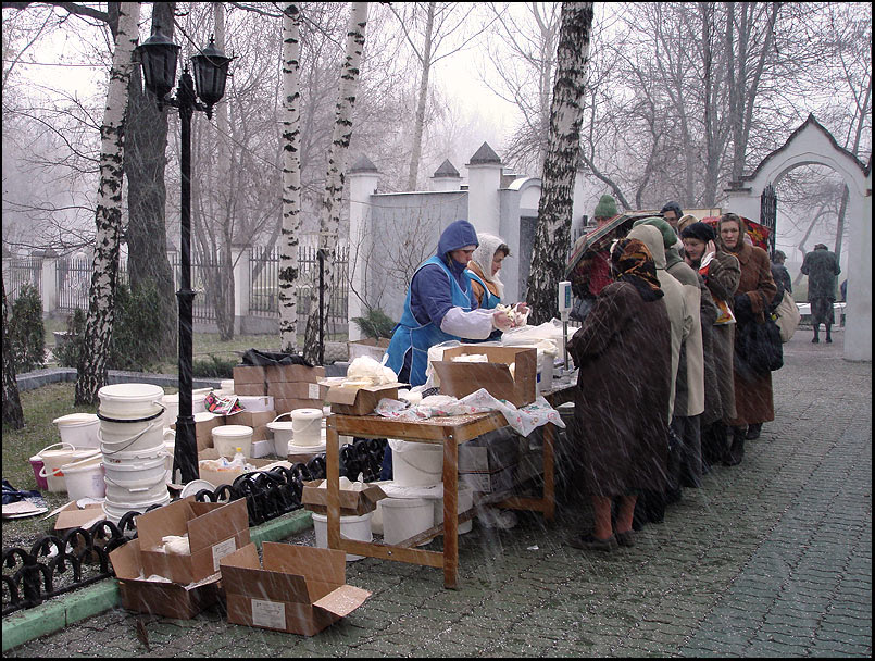 За пасхой в непогоду