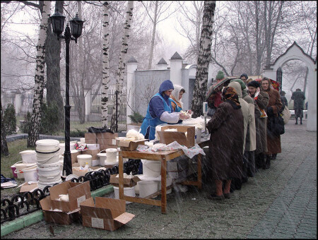 За пасхой в непогоду
