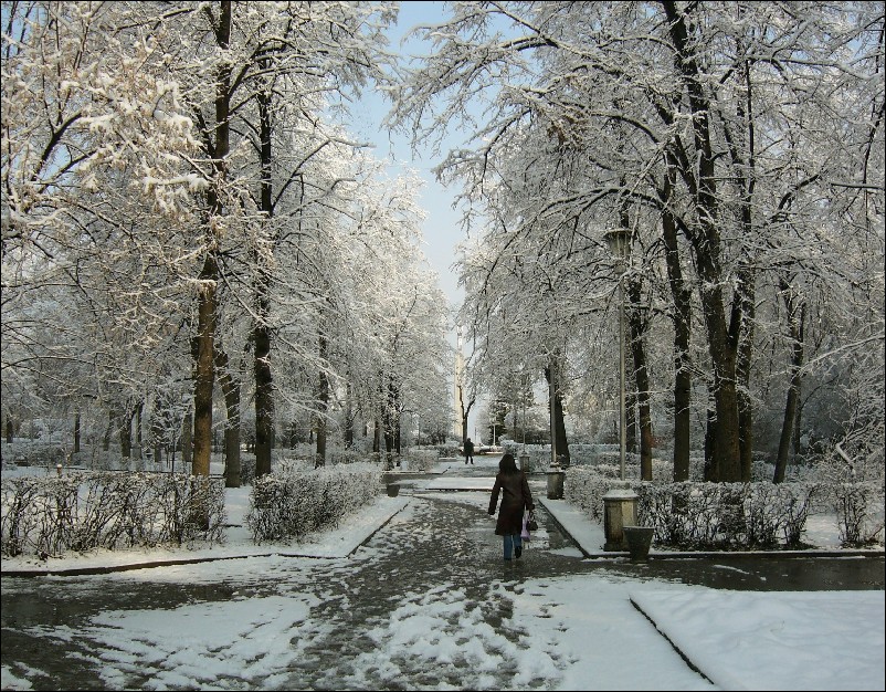 На свидание по теплому апрельскому снегу