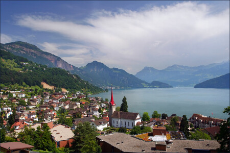 spring swiss scene