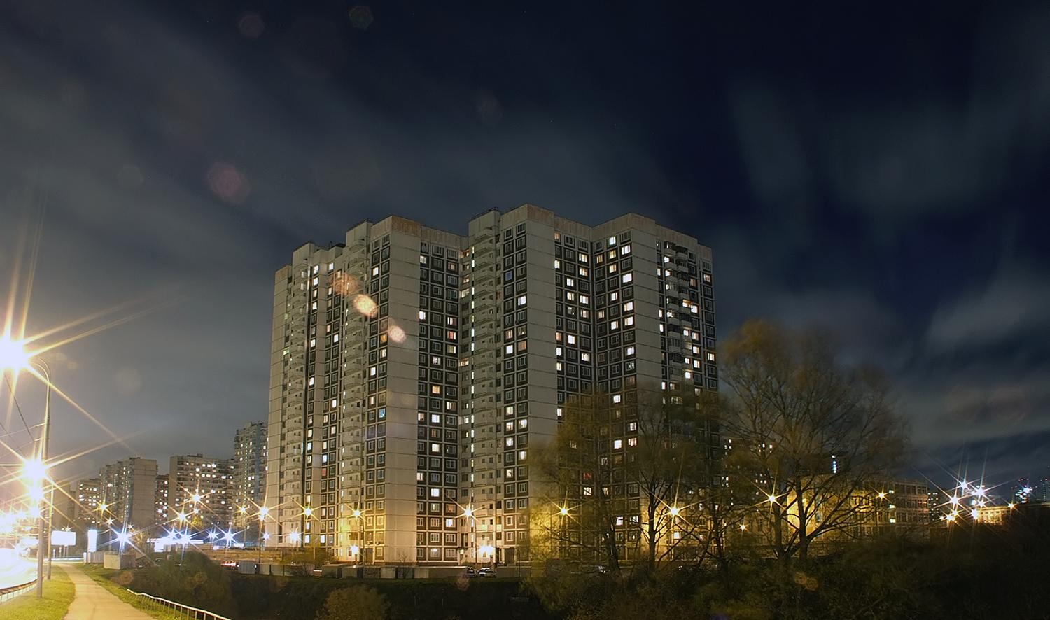 город готовится ко сну