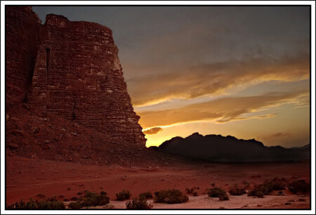 Засыпая в Wadi Rum