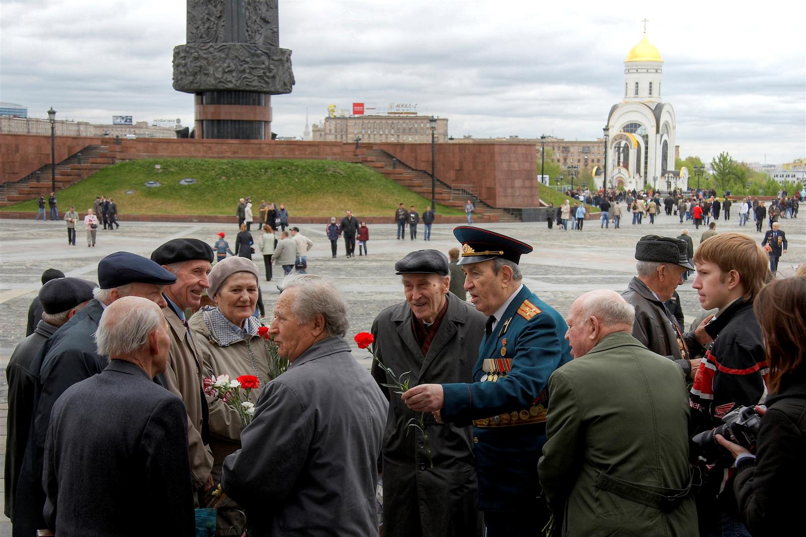 Встреча ветеранов на Поклонной горе