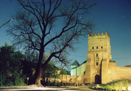 Замок Любарта в полнолуние