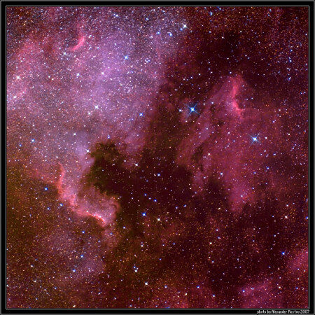 NGC 7000 и IC 5070 – Северная Америка и Пеликан.