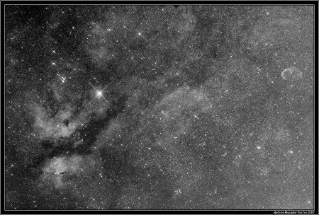 Полет бабочки (водородная туманность IC 1318 - Butterfly nebula).