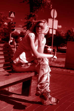 On red sun