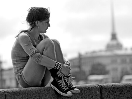 Питерский воробышек-паркур на отдыхе