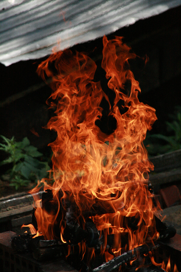 Fireplace on the air.