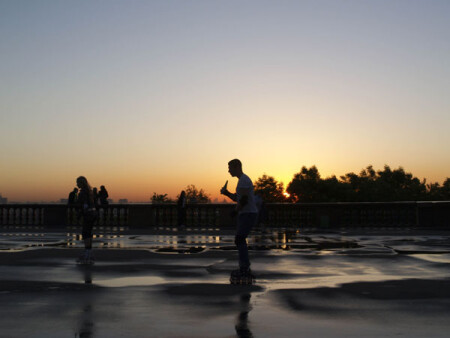 Рассвет на Воробьевых горах