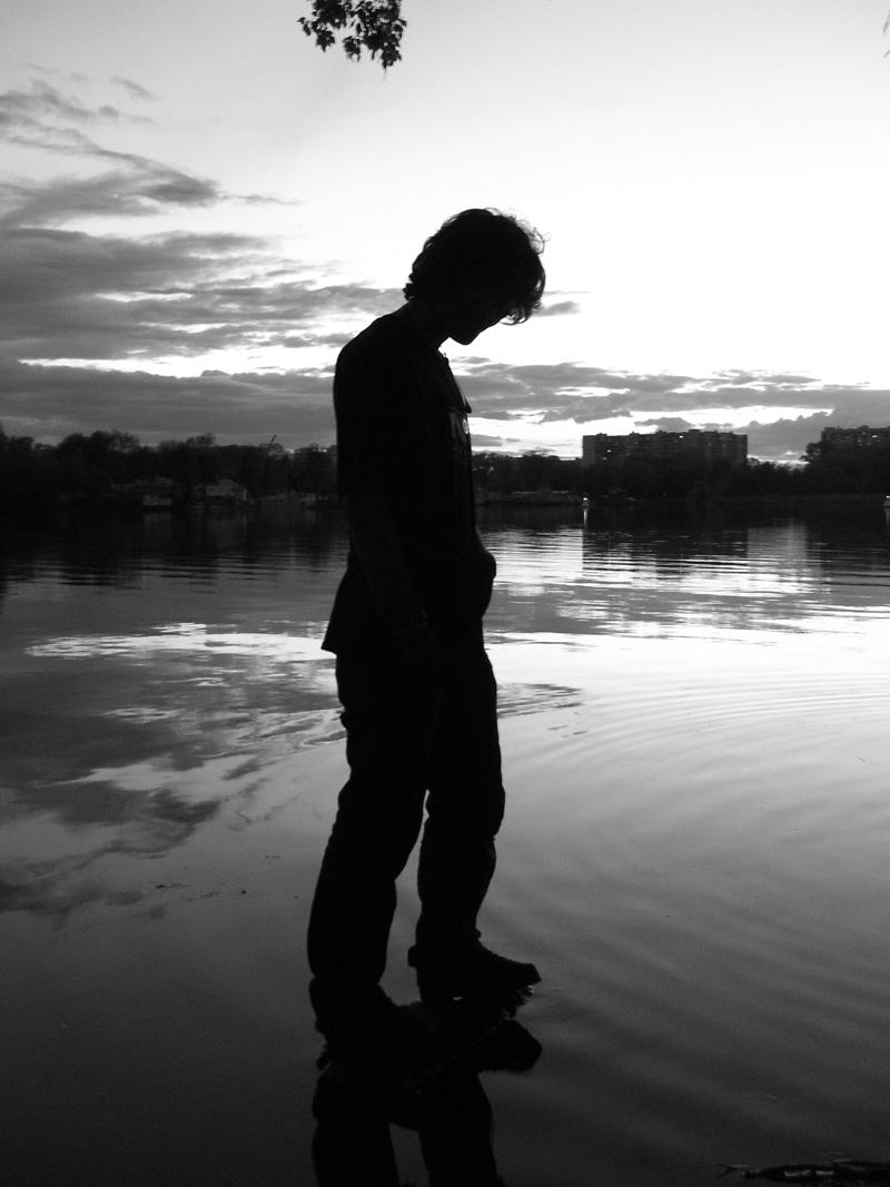 man in the dark