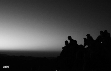 Dawn in desert