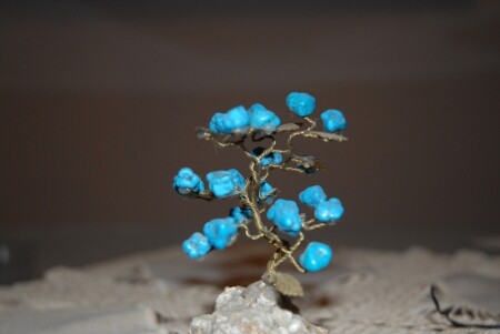Tree with blue fruits