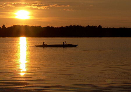 Волга. Закат.