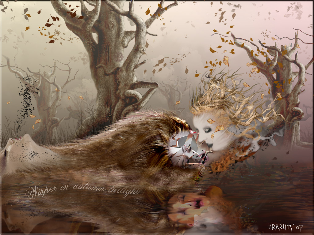 Wisper in autumn twilight