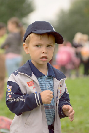 На празднике