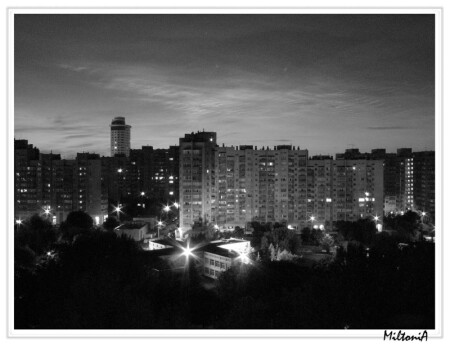 Город.Рассвет.