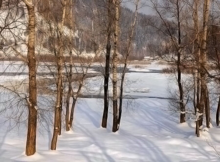 Деревушка за рекой