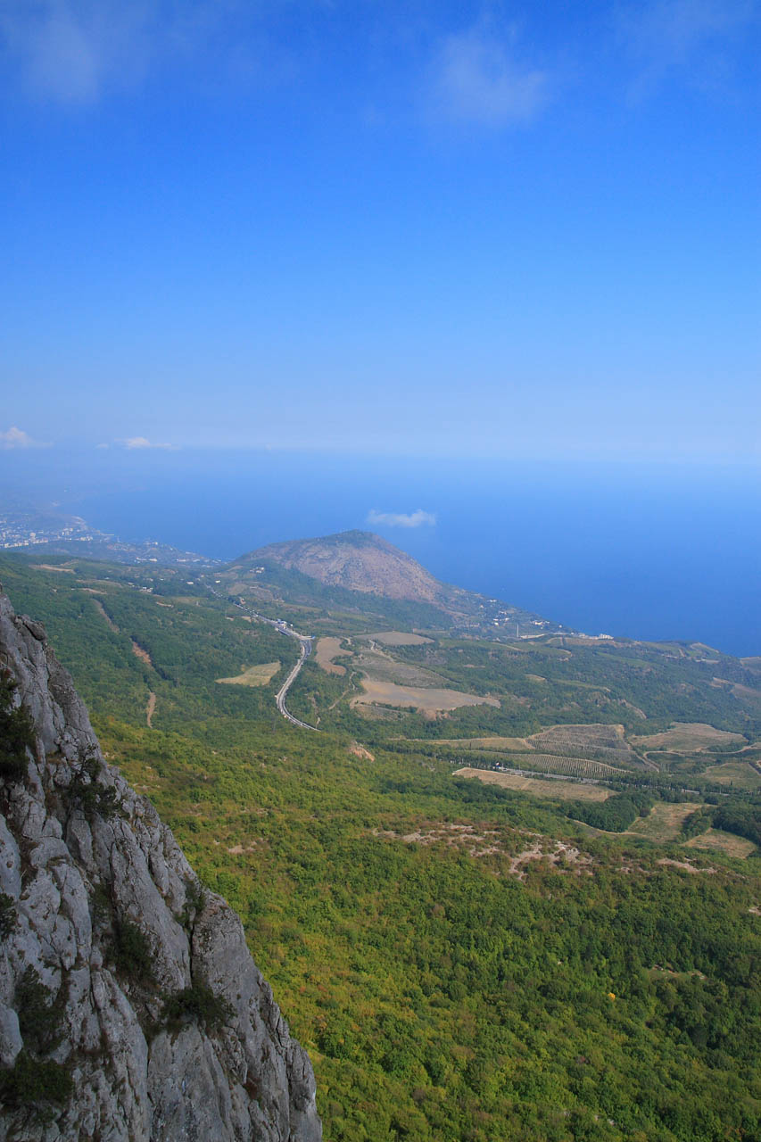 Вид на Алушту и г. Кастель