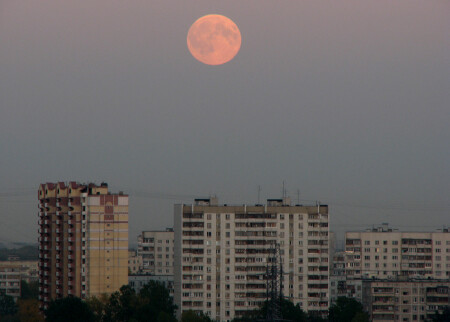 восход луны