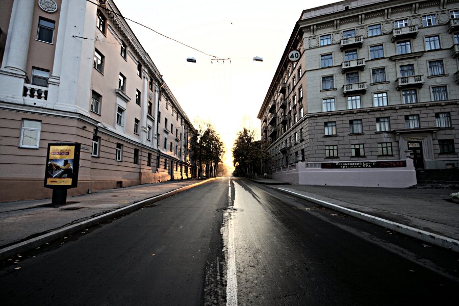 рассвет на улице