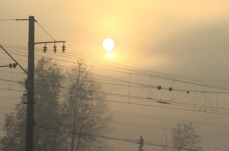 Восход солнца.