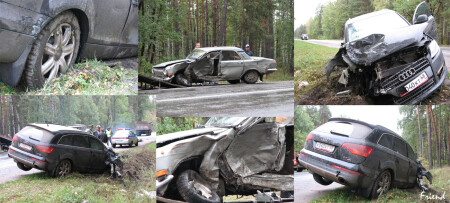 AUDi Q7 vs GAZ 24
