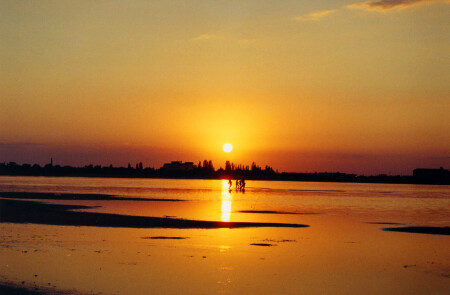 Закат на лимане.