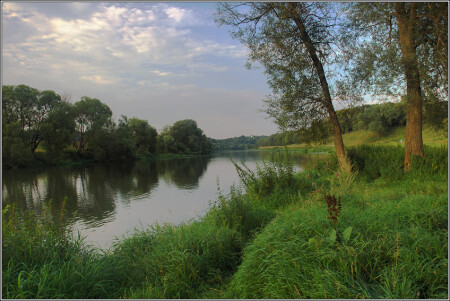 Вечерний пейзаж в Звенигороде