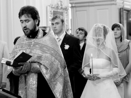 Портрет невесты #10. Венчание. Про взгляды фотография