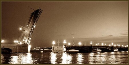 Белый ночи.Троицкий мост.
