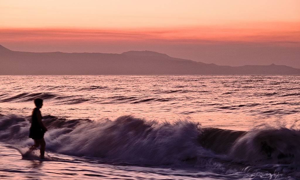 Greece: Crete, Platanias, Закат