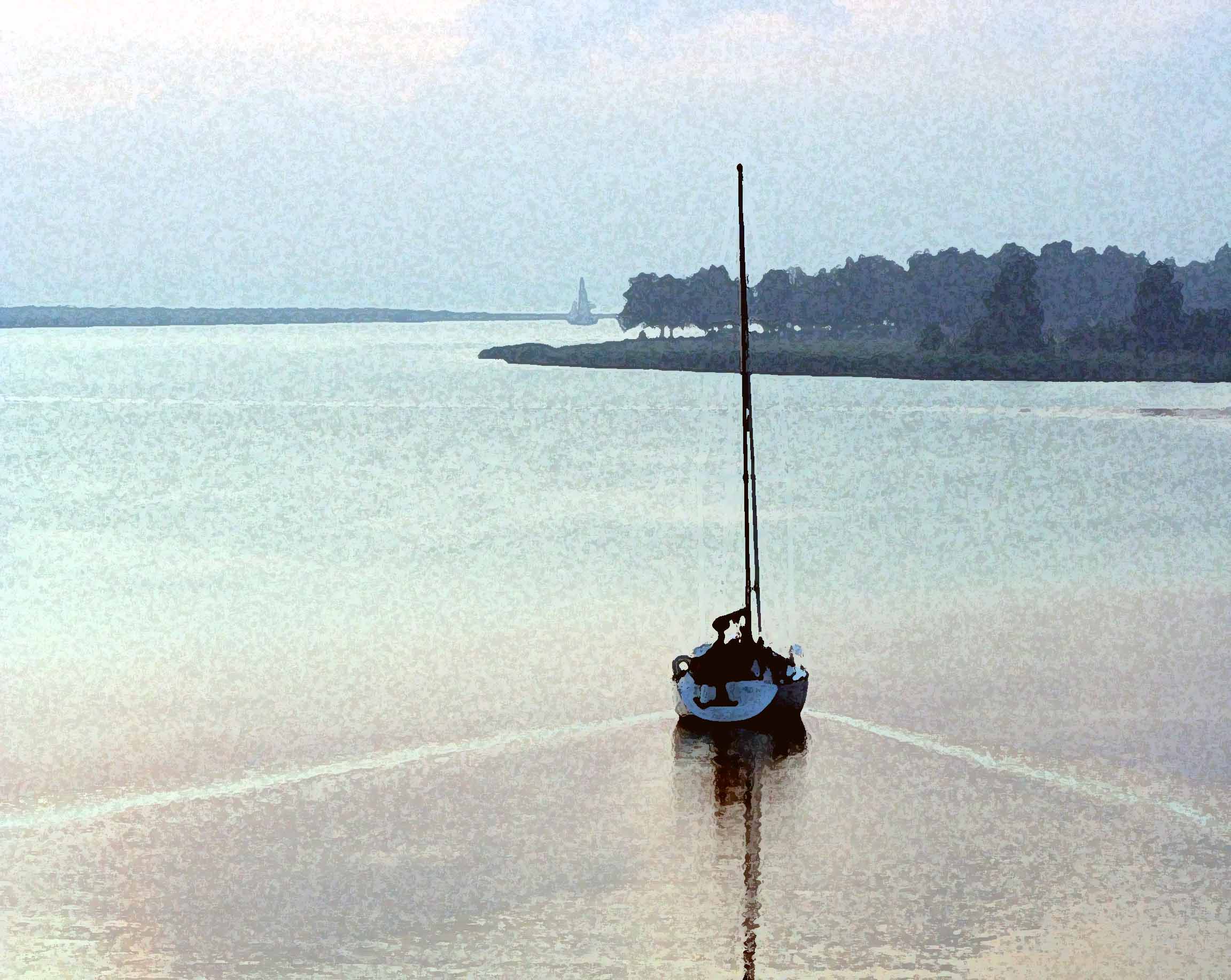 к морю
