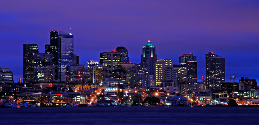 night Seattle