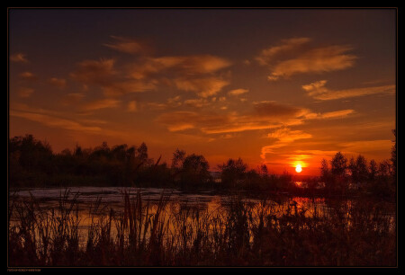 Закатный пейзаж