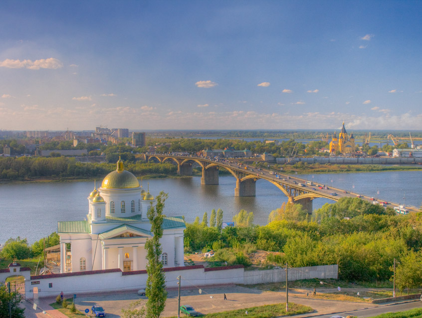 Вид на Благовещенский монастырь и Стрелку