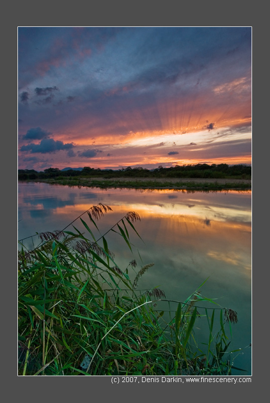 plain summer sunset