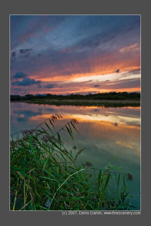 plain summer sunset