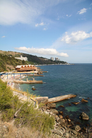 пляж в алупке