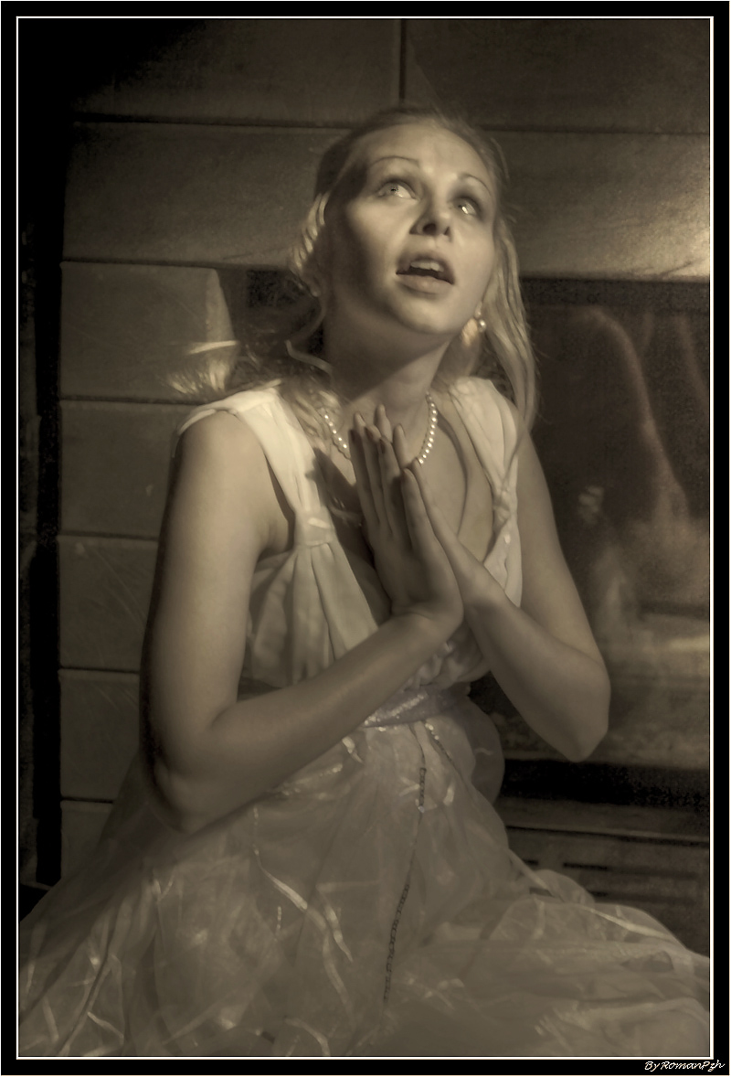 ...Secret dreams at a fireplace in the cold winter evening...