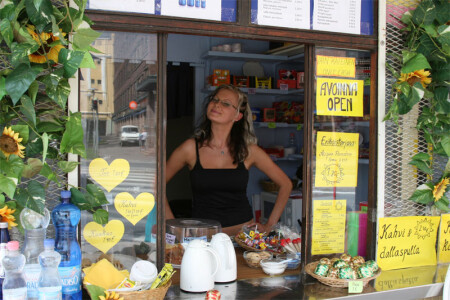 продавец сладостей