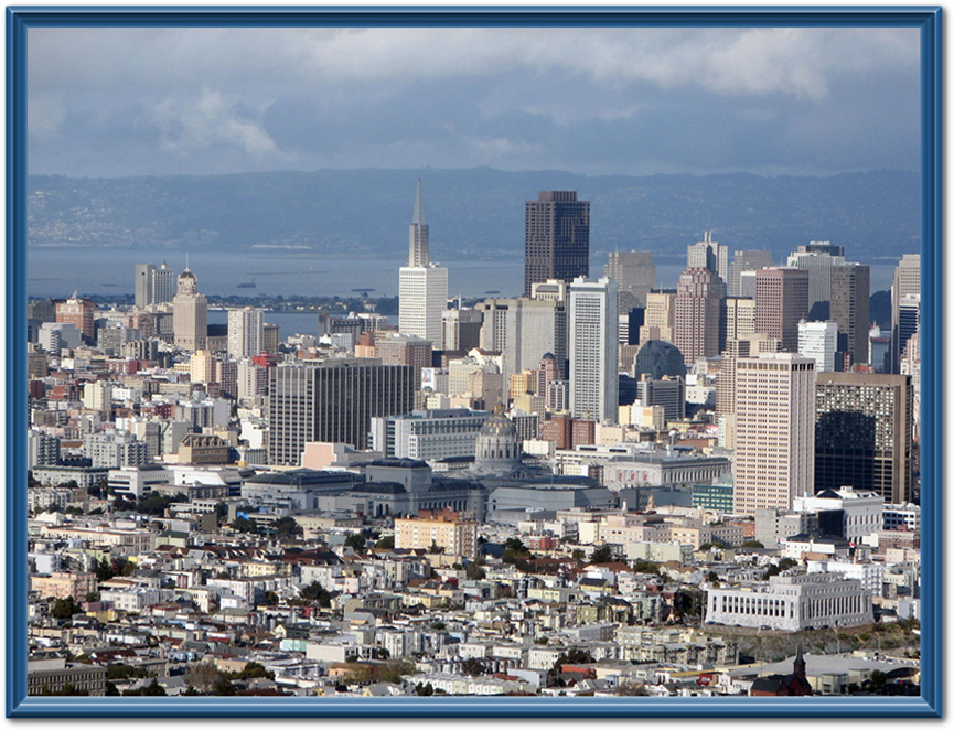 San-Francisco. The View from Twin Peaks.