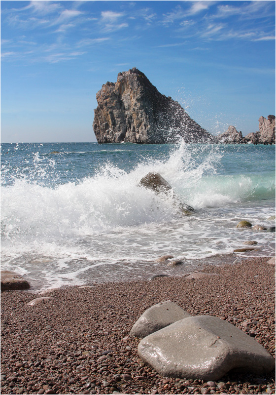 чёрное море совсем не чёрное...