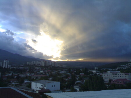 Закат над Алуштой