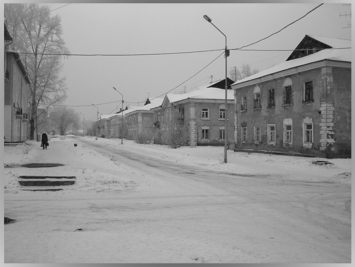 Зимние краски городских окраин