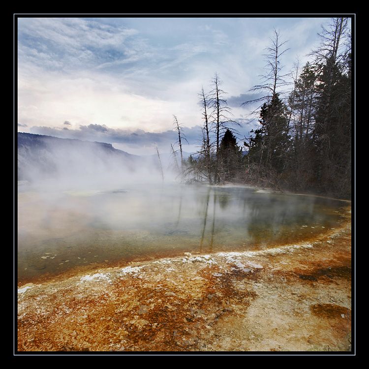 Minerva Terrace, Mammoth Hot Springs, Yellowstone. 