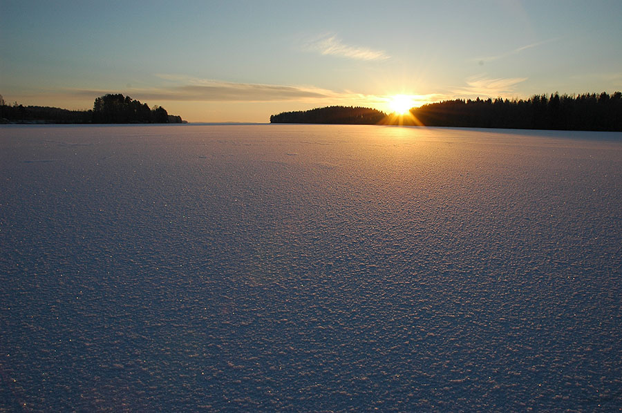 Suomi, auringonlasku