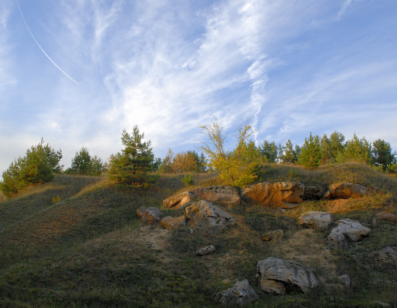 В последних лучах...