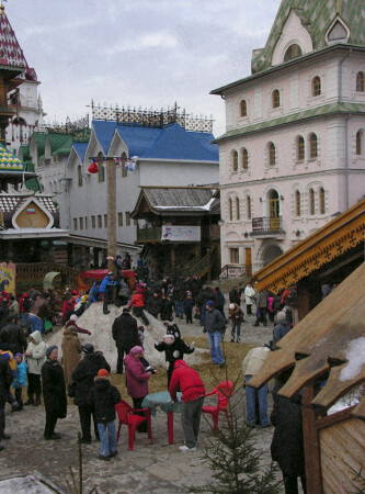 В дни масленицы Измайловский Кремль