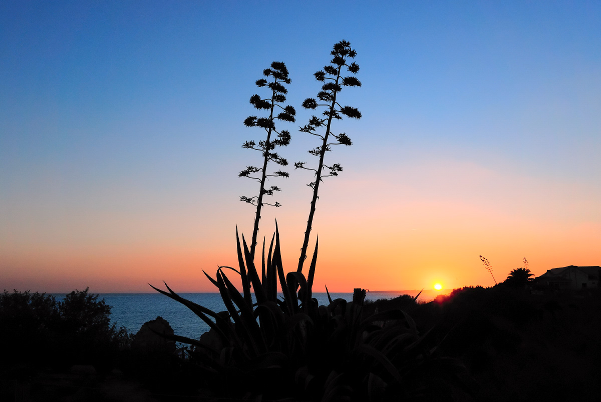 Осенний закат в Portimao